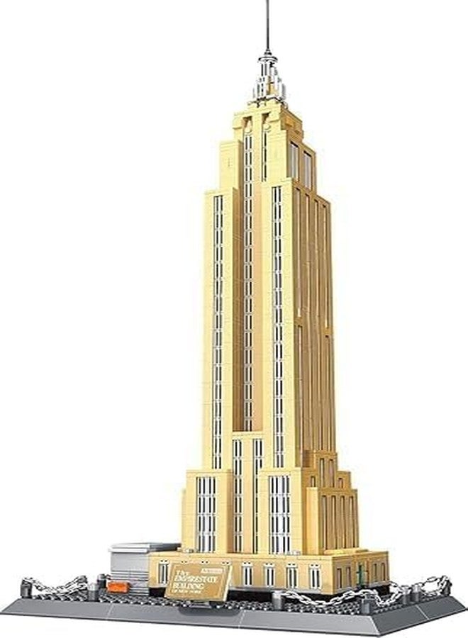 CIRBOX Empire State Building Block Set - 2129 PCS New York Landmark Architecture Model Kit | STEM Construction Blocks for Kids & Adults | Famous World Landmark Building Set - Image 1